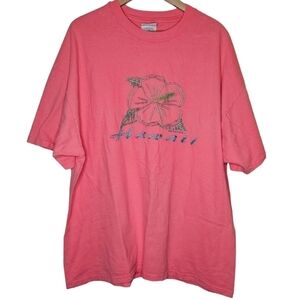 Vintage Beefy Hanes Heavy Cotton Hawaii Floral Tee Size XL